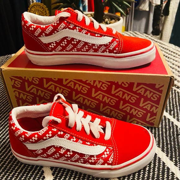 Vans Other - Red Old Skool Logo Vans